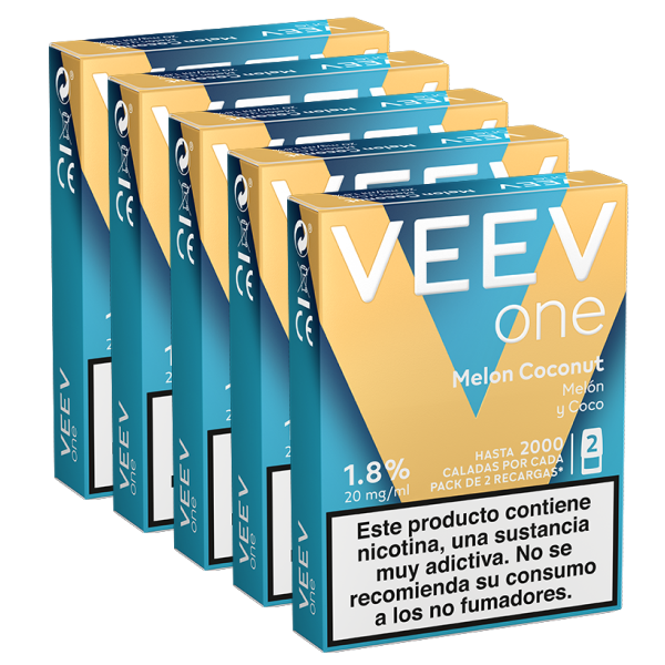 VEEV ONE Melon y Coco five packs 0